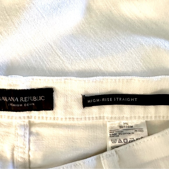 Banana Republic High Rise Straight Jeans NWOT - Picture 6 of 9